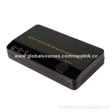 3 x 1 HDMI Bidirectional Switch, Supports 3D, 4K, Plug-and-play Function